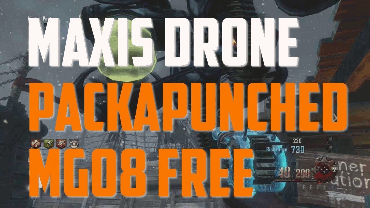 Using Maxis Drone To Get Free Pack a Punched MG08