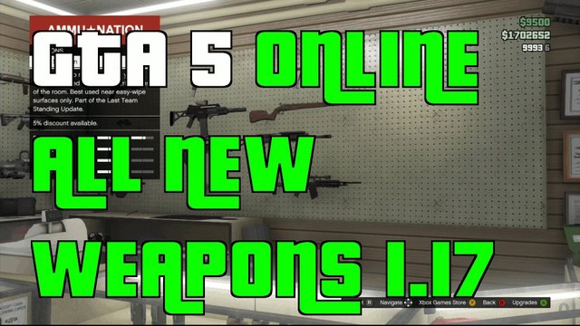 GTA 5 Online Dlc All 2 New Weapons 1.17
