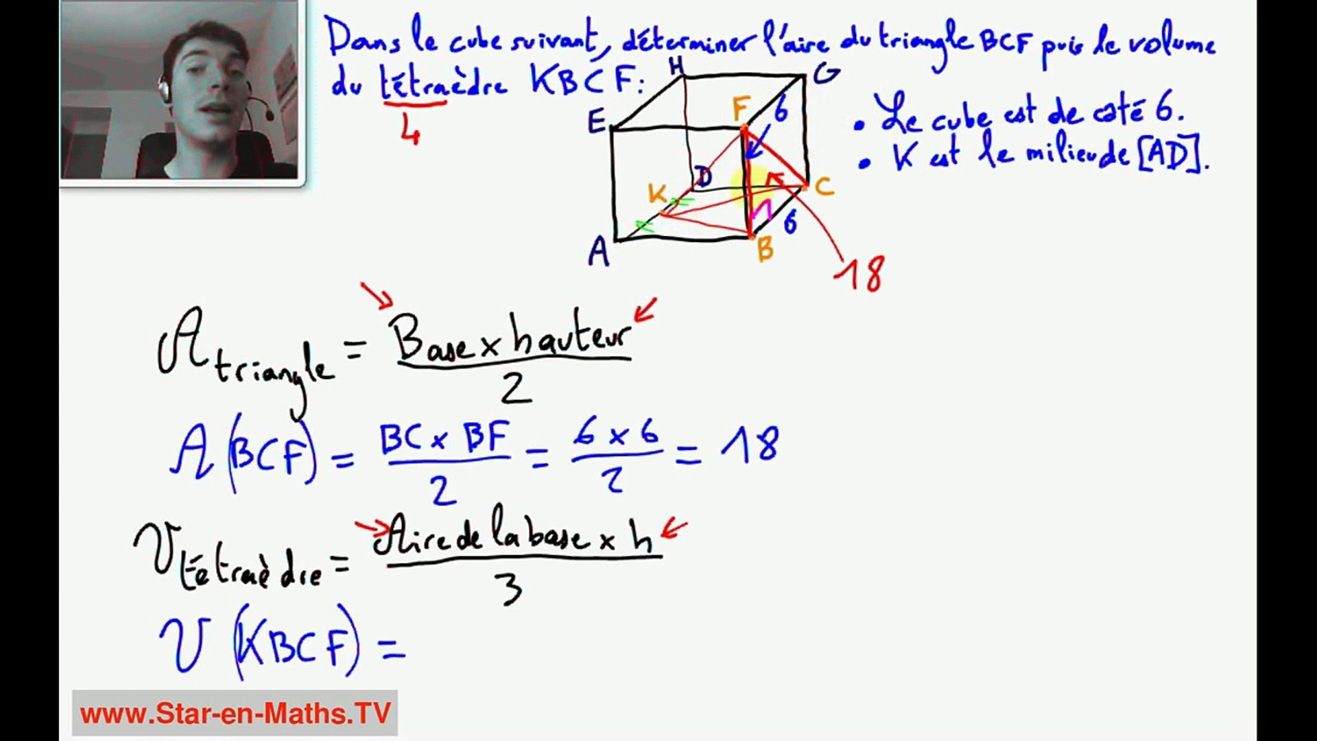 2nde Comment Calculer Le Volume D Un Tetraedre Video Dailymotion