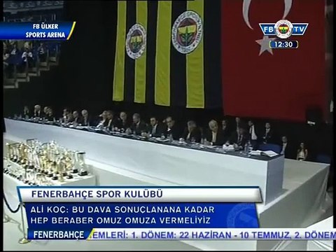 Ali Koç'un Başkan Olacağını Açıkladıktan Sonra Salonda Yükselen Alkış