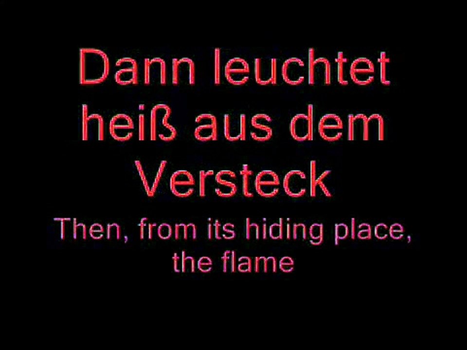 Feuer und Wasser - Rammstein Lyrics and English Translation - Vidéo