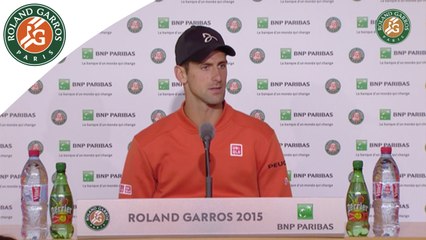 Télécharger la video: Press conference Novak Djokovic 2015 French Open / R32