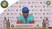 Press conference Rafael Nadal 2015 French Open / R32