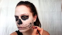 American horror story, Tate Langdon skull Halloween makeup tutorial