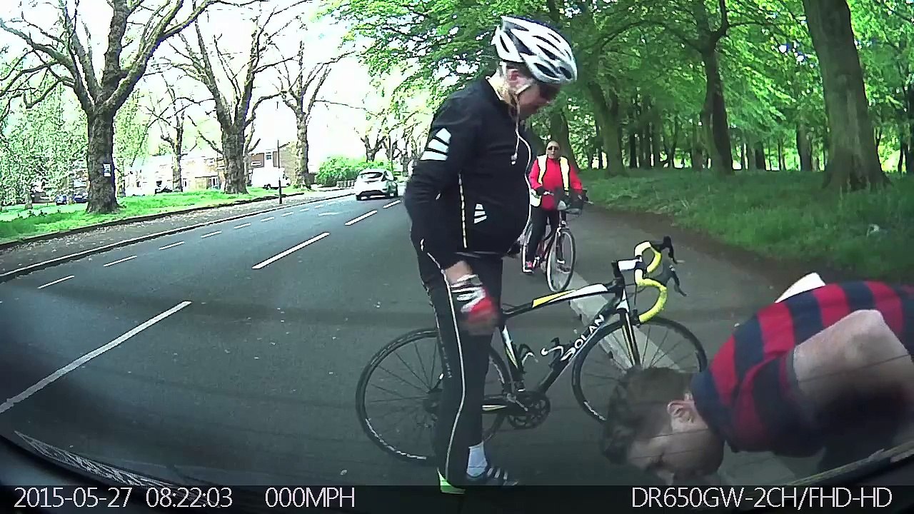 Biker vs Parked Car