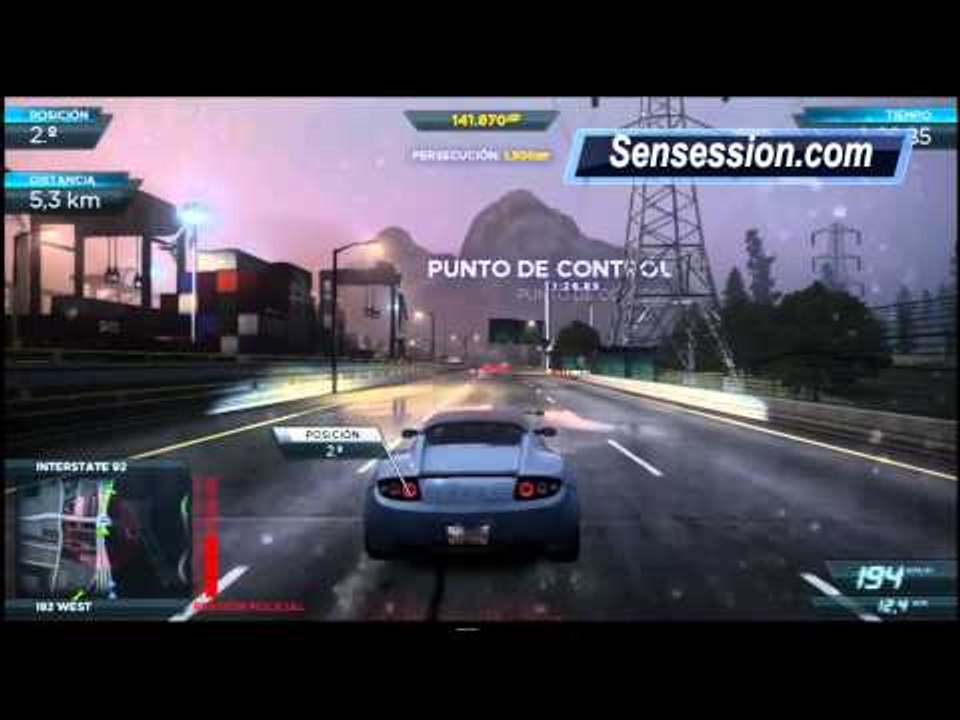 NFS01 Need for Speed Most Wanted Gameplay: Posición Most Wanted + persecución policial