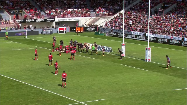 TOP14 - Toulouse - Oyonnax: Essai Hemani Paea (OYO) - Barrage - Saison 2014/2015