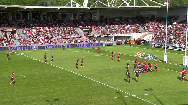 TOP14 - Toulouse - Oyonnax: Essai Cyril Baille (TLS) - Barrage - Saison 2014/2015