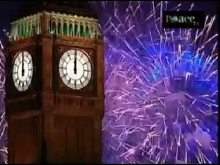 New Year's fireworks London 2008