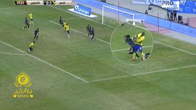 خالد الشنيف || حاله ضرب باليد واضحه لـ محمد عيد || ركله جزاء للنصر لم تحتسب