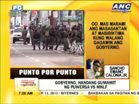 Punto por Punto: Gobyerno, handang gumamit ng pwersa vs MNLF
