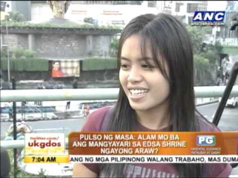 Watch Doris Bigornia takes people's pulse at EDSA rally