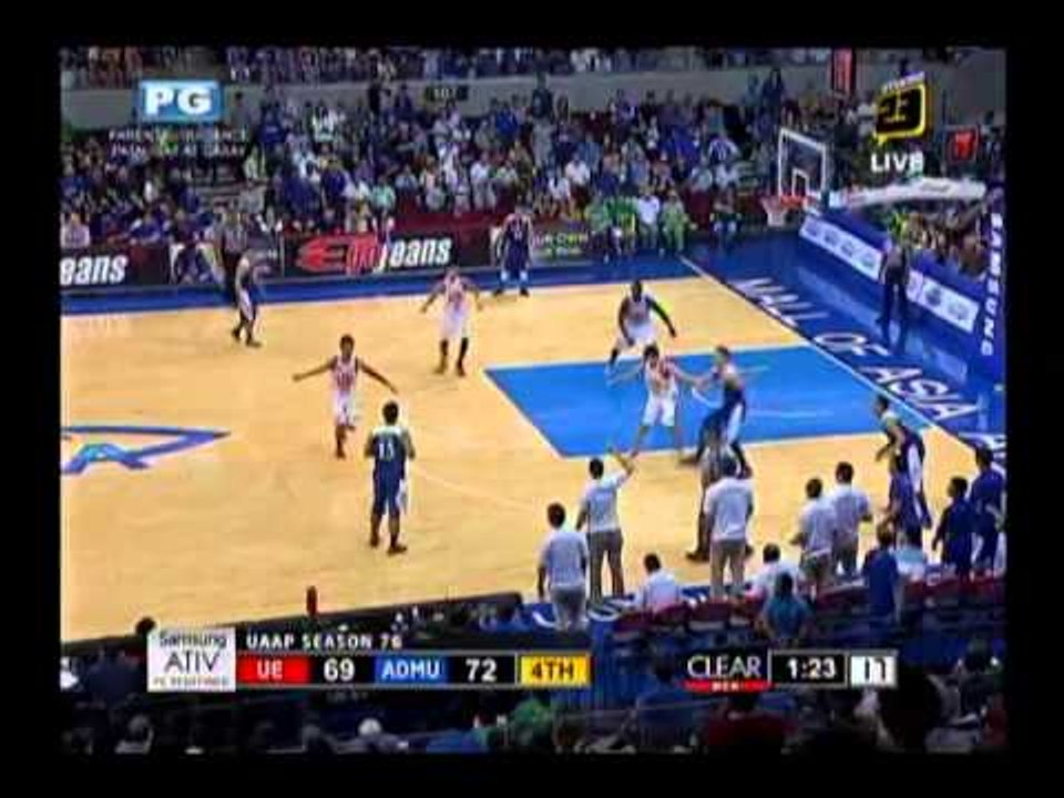 WATCH: Injured Sumang exits UE-Ateneo game