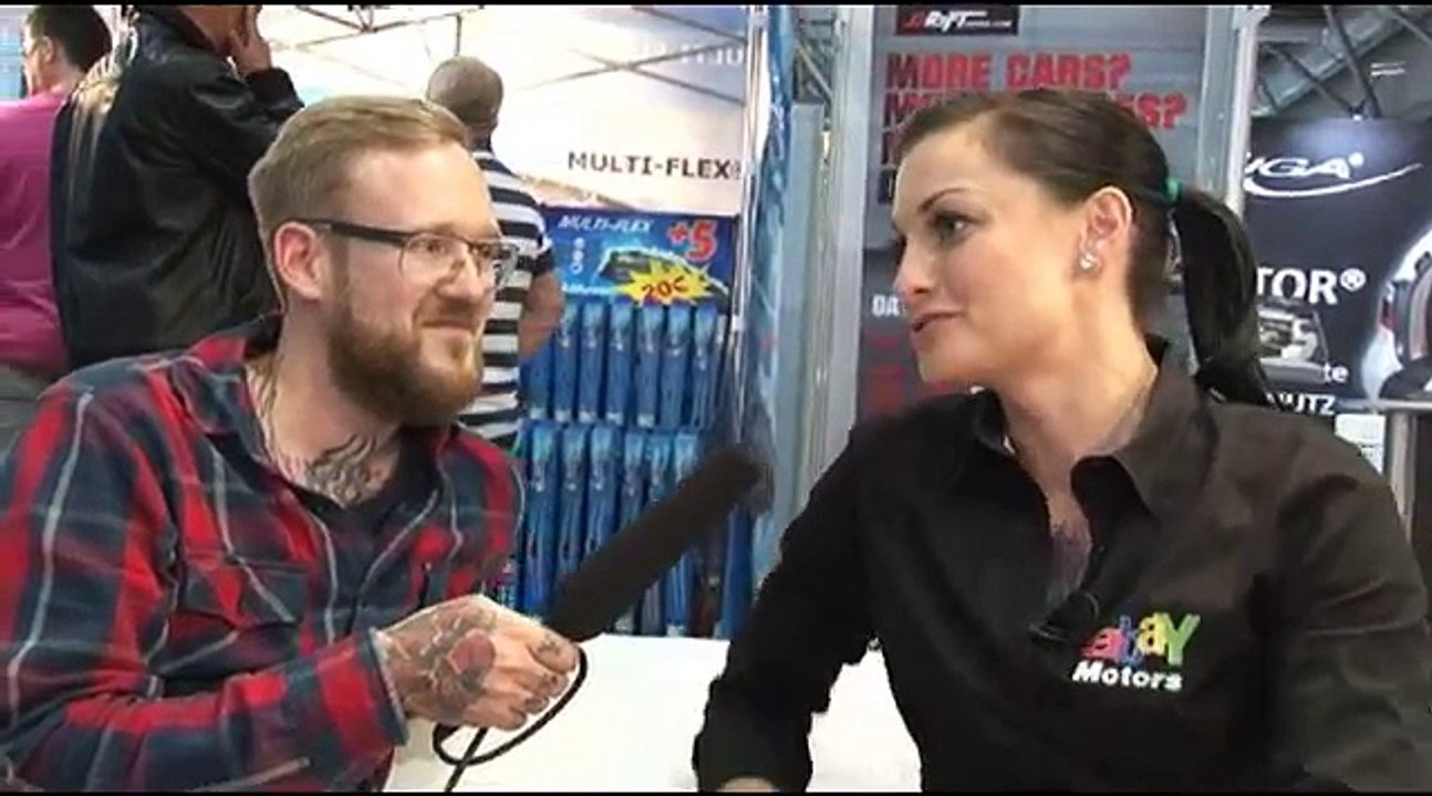 eBay Motors mit Lina Van de Mars auf der AMI
