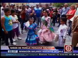 América Noticias - 310114 - Chile: niños de pareja peruana cautivan bailando marinera