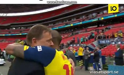 Arsenal FA cup dressing room celebrations 2015