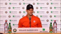 Djokovic jokes with journalist about his attitude as a young player