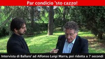 Intervista di Ballaro' ad Alfonso Luigi Marra, poi ridotta a 7 secondi