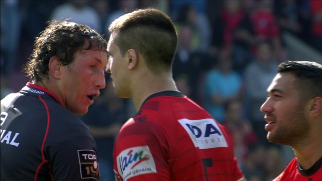 TOP14 - Stade Toulousain - Oyonnax : interview d'Antoine Tichit (OYO) - Barrages - Saison 2014-2015