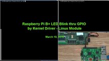 Raspberry Pi B  LED Blink thru GPIO using Kernel Driver or Linux Module