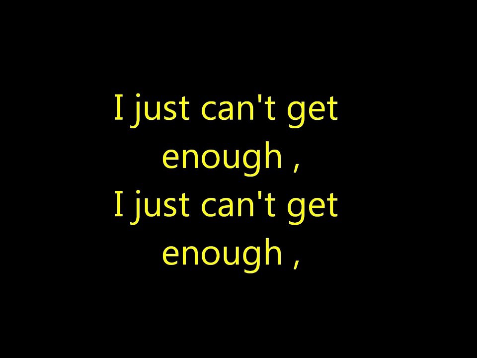 Depeche Mode - Just Can't Get Enough (With Lyrics)