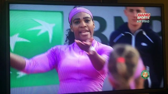 Serena Williams and Azarenka discussion at Roland Garros