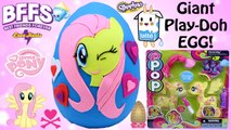 GIANT Fluttershy My Little Pony Play Doh Surprise Egg | BFFS, Shopkins, MLP POP, LPS Fashems