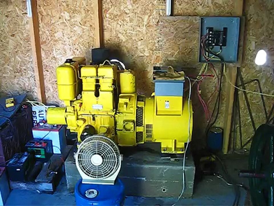 Lister SR2 12Hp 2 cyl air cooled diesel 1972 with 5400W Lima generator