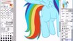 My little pony friendship is magic ( Rainbow Dash Speedpaint)