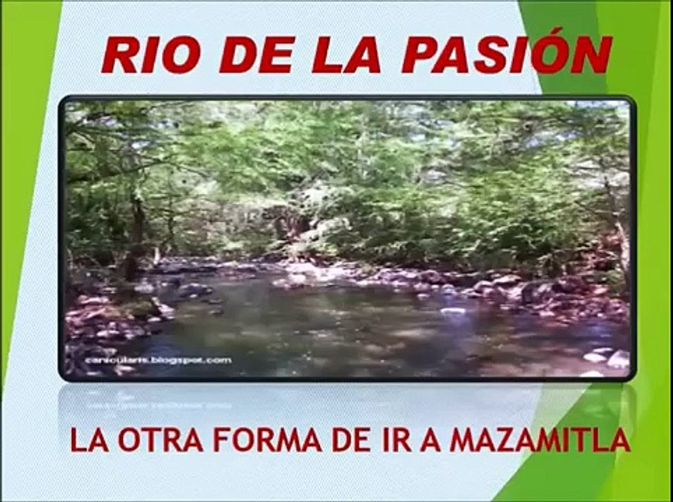 RIO DE LA PASION EN LA MANZANILLA DE LA PAZ, JALISCO.