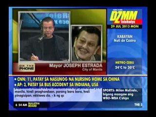 Erap on traffic: Huwag niyo kaming apurahin