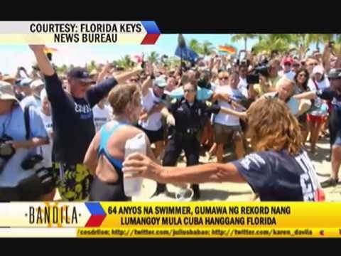 64-year-old woman swims from Cuba to Florida