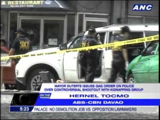 Duterte issues gag order over Davao shooting