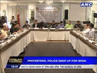 Protesters, police gear up for SONA