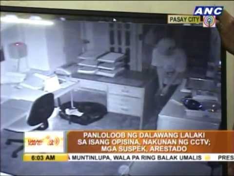 2 burglars in Pasay caught on CCTV