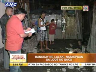 Murder victim found in Baseco