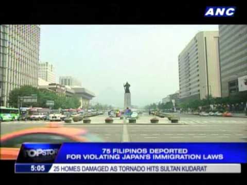 75 Filipinos deported from Japan