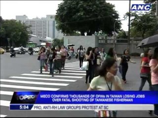 Скачать видео: MECO  Thousands of OFWs in Taiwan losing jobs