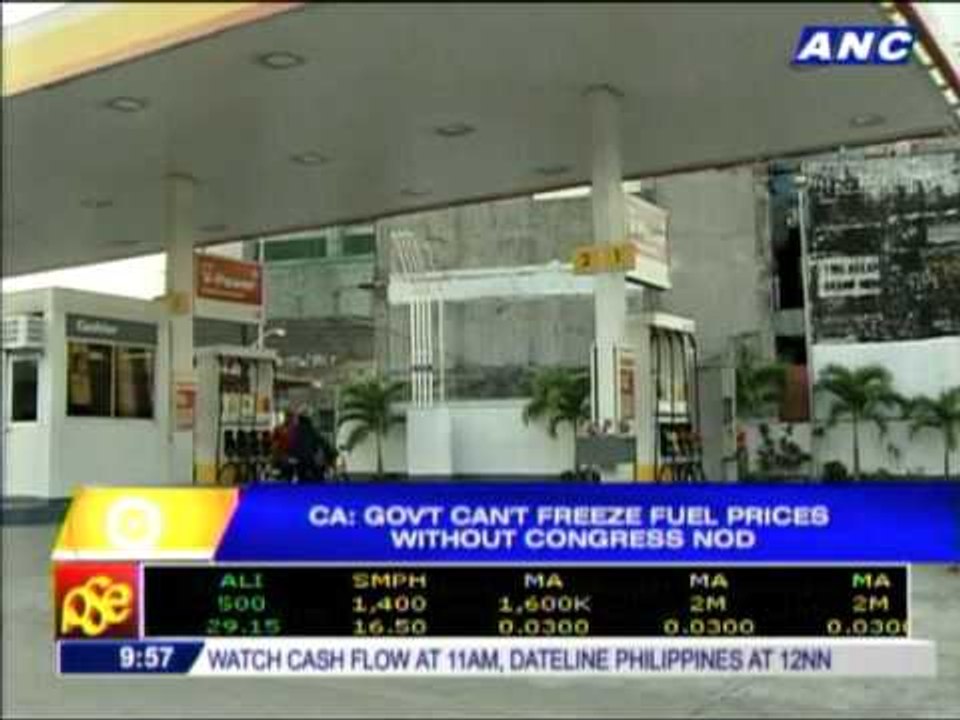 CA: Gov't can't freeze fuel prices without Cong...