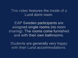 University of California EAP Sweden (at Lund University):  Inside your Lund University Dorm Room