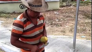 Unique way of cutting mango & eating.