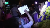 جشن مردم ایران در شب پیروزی روحانی