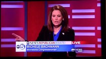 Michele Bachmann embarrassed by Newt Gingrich, Mitt Romney and audience. Very funny