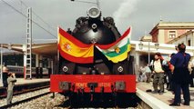 Traveling in a spanish steam train