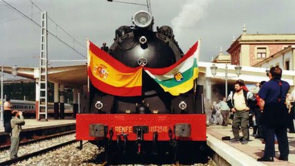 Traveling in a spanish steam train