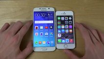 Samsung Galaxy S6 vs. iPhone 5S - Opening Apps Speed Test! (4K)