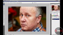 Photoshop CS3 Tutorial - Das Ausbessern Werkzeug (Augenringe,Falten und pickel entfernen.)