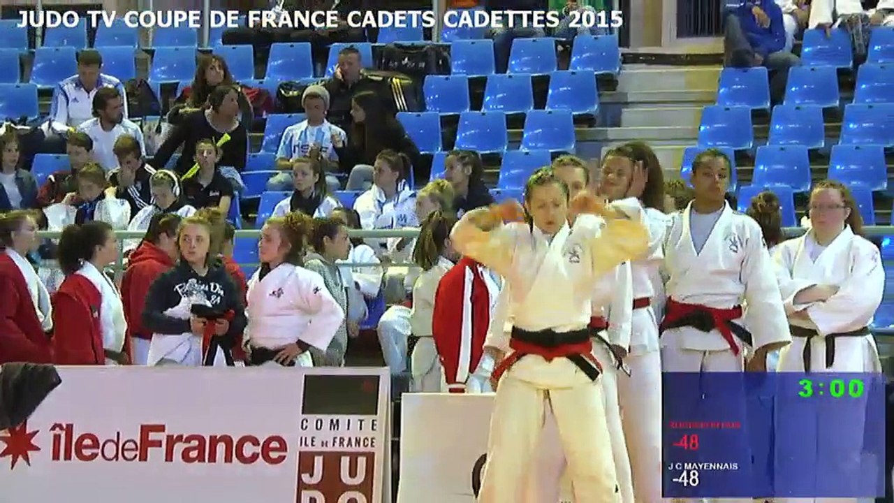 Chpt de France par équipes cadets/cadettes 2015 - Tapis 2 (REPLAY)