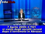 Sciacallaggio mediatico: il tg1 si vanta degli ascolti record dopo il terremoto in Abruzzo