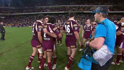 STATE OF ORIGIN 2009 GAME 3 (( HD )) THE FIGHT STEVE PRICE VS BRET WHITE KNOCK OUT PUNCH WON